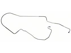 Front to Rear Brake Lines; OE Steel (1968 Camaro w/ Power Drum Brakes)