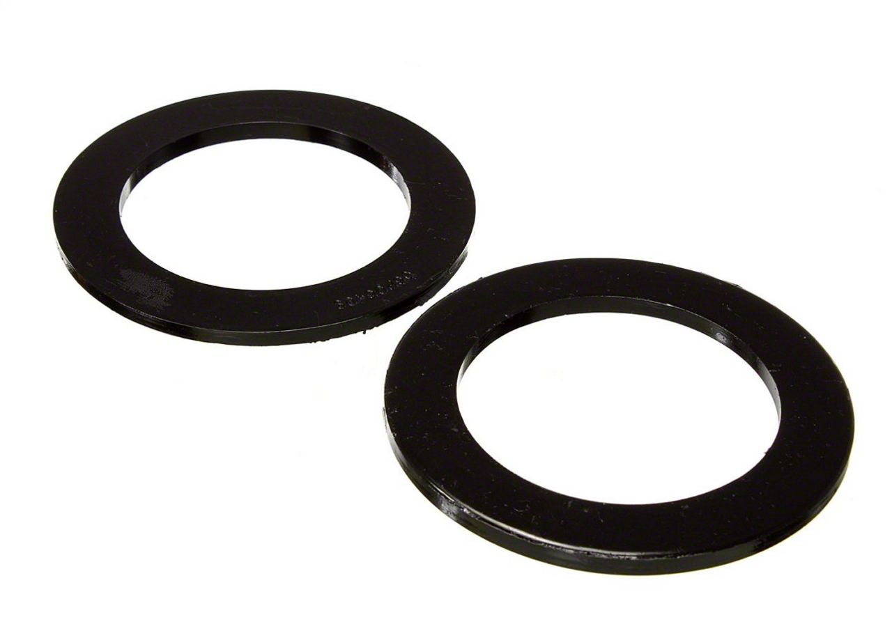 Ecklers Front Upper Coil Spring Isolators; 0.275-Inch; Black (68-92 Camaro)