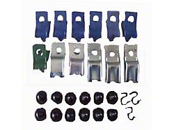 Camaro Fuel Line Clips, 3/8, With Return, 1982-1992