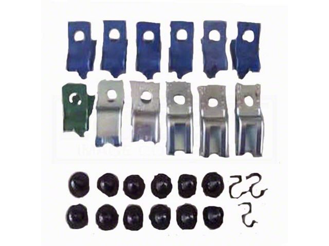 Camaro Fuel Line Clips, 3/8, With Return, 1982-1992