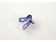 3/8-Inch Brake Line R-Clip; Blue (Universal; Some Adaptation May Be Required)