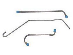 Fuel Line Set, Fuel Pump To Carburetor, Stainless Steel, 3-Piece, 396/325-350hp, 3/8, With 1/4 Return Line (1969 Camaro)