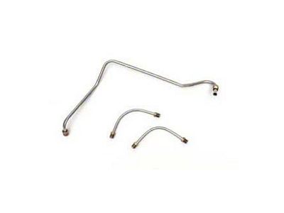 Camaro Fuel Line Set, Fuel Pump To Holley Carburetor, Stainless Steel, Z28, 3/8, 1967-1968 (Z28 Coupe)
