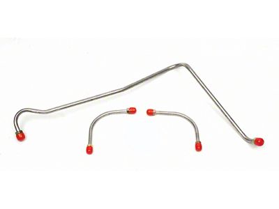 Camaro Fuel Line Set, Fuel Pump To Holley Carburetor, Steel, 396/375hp, 3/8, 1967-1968