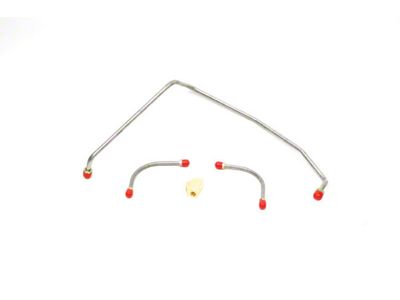 Camaro Fuel Line Set, Fuel Pump To Holley Carburetor, Steel, 396/375hp, 3/8, 1969