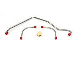 Camaro Fuel Line Set, Fuel Pump To Holley Carburetor, Steel, Z28, 3/8, 1967-1968 (Z/28 Coupe)