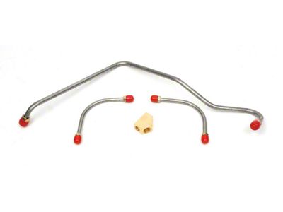 Camaro Fuel Line Set, Fuel Pump To Holley Carburetor, Steel, Z28, 3/8, 1967-1968 (Z28 Coupe)