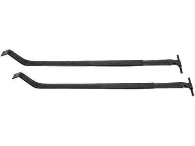 Fuel Tank Mounting Straps with Rubber Inserts; EDP Coated (82-02 Camaro)