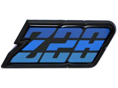 Camaro Gas Door Emblem, Blue, Z28, 1980-1981 (Z28 Coupe)