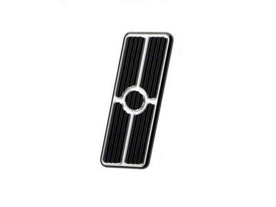 Camaro Gas Pedal Pad, Black Anodized Aluminum, Billet Specialties, 1967-1969