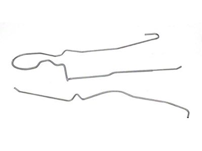 Gas Tank To Fuel Pump Long Line Set,3/8,Zinc Plated,75-77