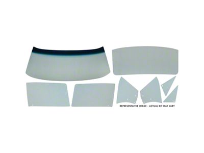 Glass Kit without Band; Clear (1967 Camaro Convertible)