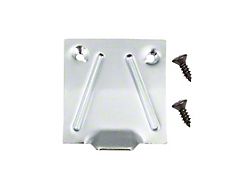 Camaro Glove Box Lock Catch Plate, With Screws, 1967-1968