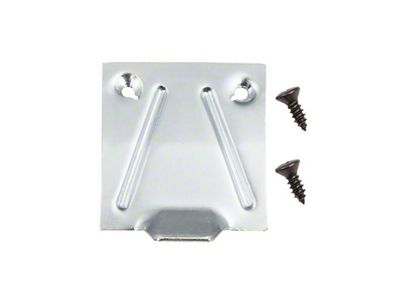 Camaro Glove Box Lock Catch Plate, With Screws, 1967-1968