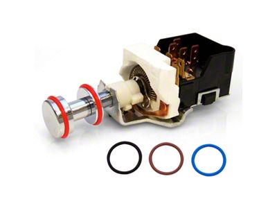 GM Headlight Switch with Retro Bezel and 4 Color Bands (Universal; Some Adaptation May Be Required)