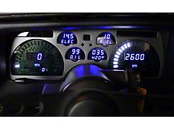 Camaro Green, LED Digital Replacement Gauge Cluster, 1991-1992