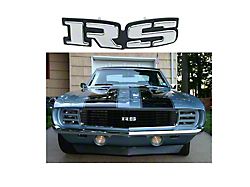 Camaro Grille Emblem, RS, For Cars With Rally Sport RS Grille, 1969