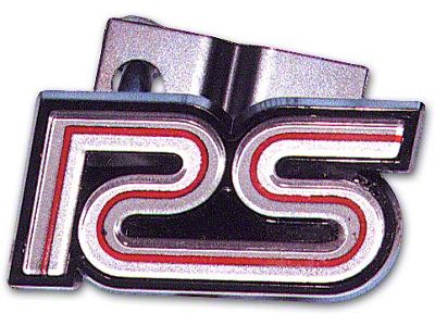 Camaro Grille Emblem, RS, Silver, 1980-1981 (Rally Sport RS Coupe)