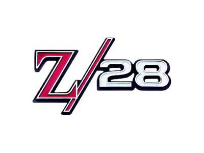 Camaro Grille Emblem, Z28, For Cars With Standard Non-Rally Sport Grille Or With Rally Sport RS Grille, 1969