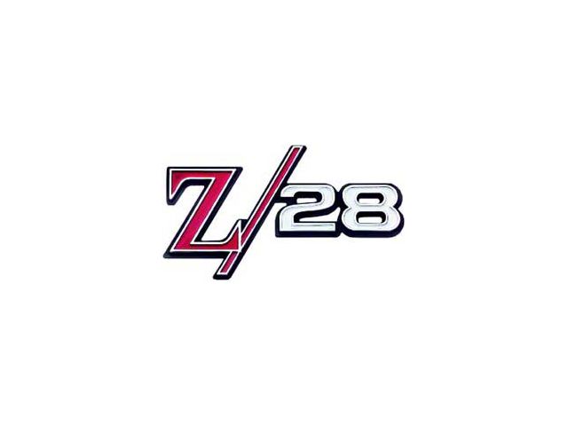 Camaro Grille Emblem, Z28, For Cars With Standard Non-Rally Sport Grille Or With Rally Sport RS Grille, 1969