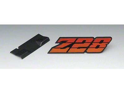 Camaro Grille Emblem, Z28, Orange, 1980-1981 (Z28 Coupe)