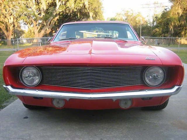 Camaro Grille Set, Polished Billet Aluminum, For Cars With Standard Trim Non-Rally Sport , 1969