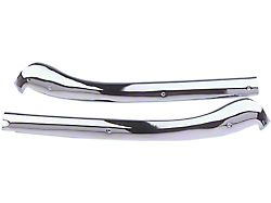 Header Moldings,Convertible Top,Polished Chrome,67-68E