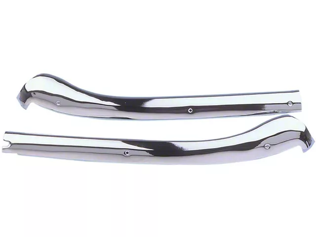 Header Moldings,Convertible Top,Polished Chrome,67-68E