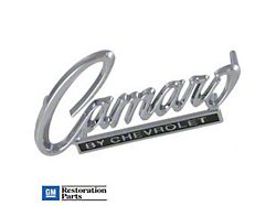 Header/Trunk Emblem; Chrome with Black Inlay (68-69 Camaro)
