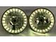Camaro Headlight, 7 Inch Round Blackout With Multi-Color LED Halo, 1967-1981