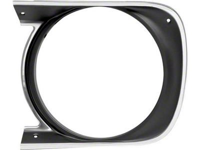 Headlight Bezel; Driver Side (1968 Camaro, Excluding RS)