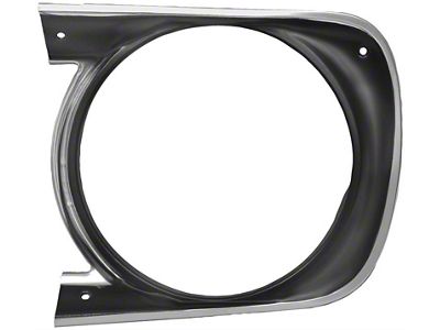 Headlight Bezel; Driver Side (1968 Camaro, Excluding RS)