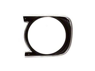 Camaro Headlight Bezel, For Cars With Standard Trim Non-Rally Sport , Left, 1968