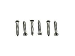 Headlight Bezel Screw Set; 6-Pieces (1969 Camaro, Excluding RS)