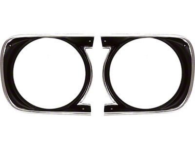 Camaro Headlight Bezels, Except Rally Sport, 1968