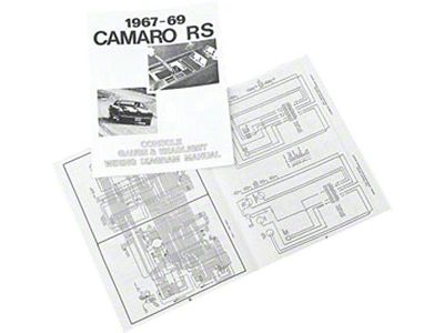 Camaro Headlight & Console Gauge Wiring Harness Manual, Rally Sport RS , 1967-1969