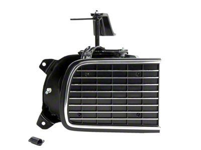 Headlight Door Assembly,Left,w/Chrome Edged Door,RS,1968
