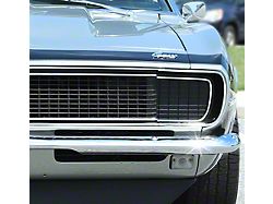 OPR Headlight Door Cover,Left,Black,Rally Sport RS ,67-68
