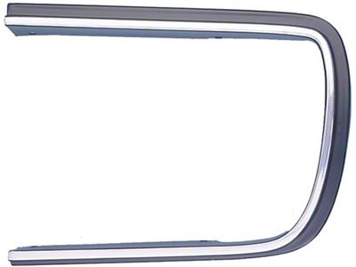Headlight Door Molding,Left,Chrome/Black,Rally Sport,67-68