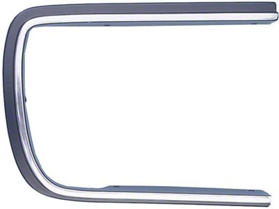 Camaro Headlight Door Molding, Right, Chrome & Black, RallySport RS , 1967-1968