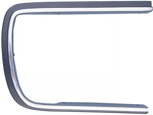 Camaro Headlight Door Molding, Right, Chrome & Black, RallySport RS , 1967-1968