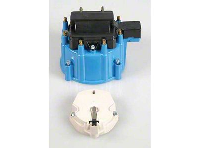 Camaro HEI Distributor Cap & 50,000 Volt Coil, Blue, 1962-1979