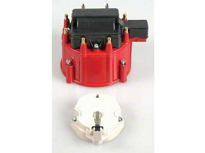 Camaro HEI Distributor Cap & 50,000 Volt Coil, Red, 1967-1969