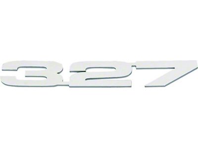 Camaro Hood Emblems, 327, Cowl, Stainless Steel, 1967-1969