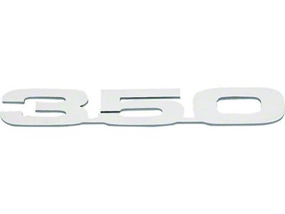 Camaro Hood Emblems, 350, Cowl, Stainless Steel, 1967-1969