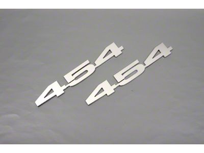 Camaro Hood Emblems, 454, Stainless Steel, 1967-69