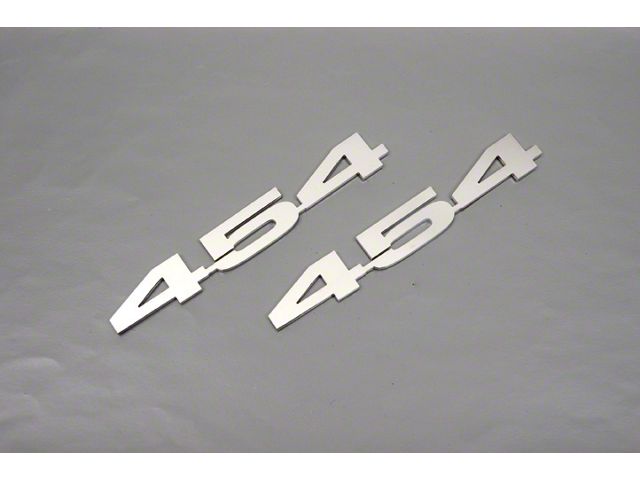 Camaro Hood Emblems, 454, Stainless Steel, 1967-69