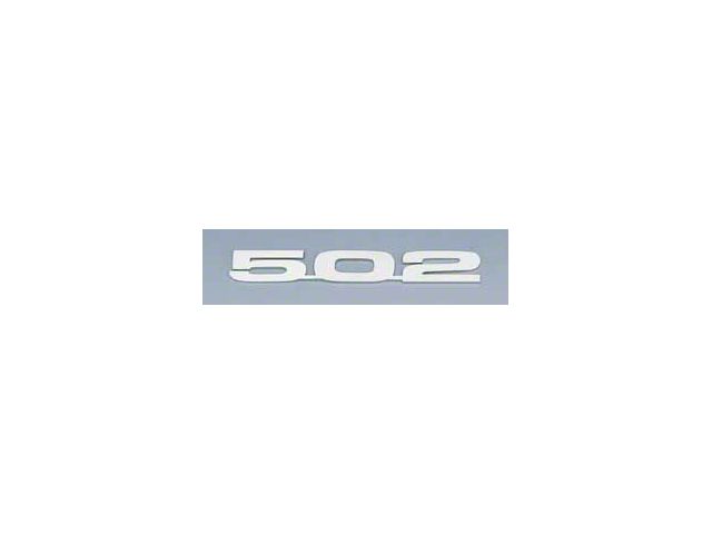 Camaro Hood Emblems, 502, Stainless Steel, 1967-69