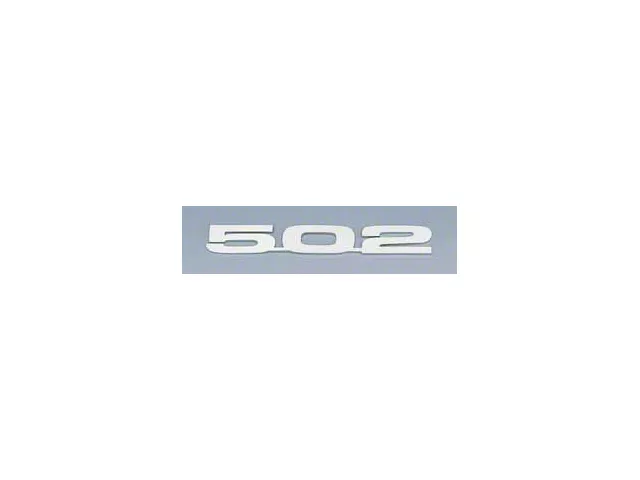 Camaro Hood Emblems, 502, Stainless Steel, 1967-69