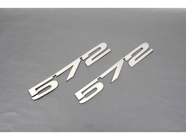 Camaro Hood Emblems, 572, Stainless Steel, 1967-69